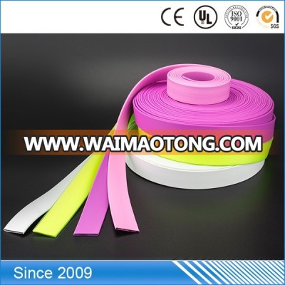 Durable Multi Colored Touch Rubber PVC Coated Webbing For Garments Belt