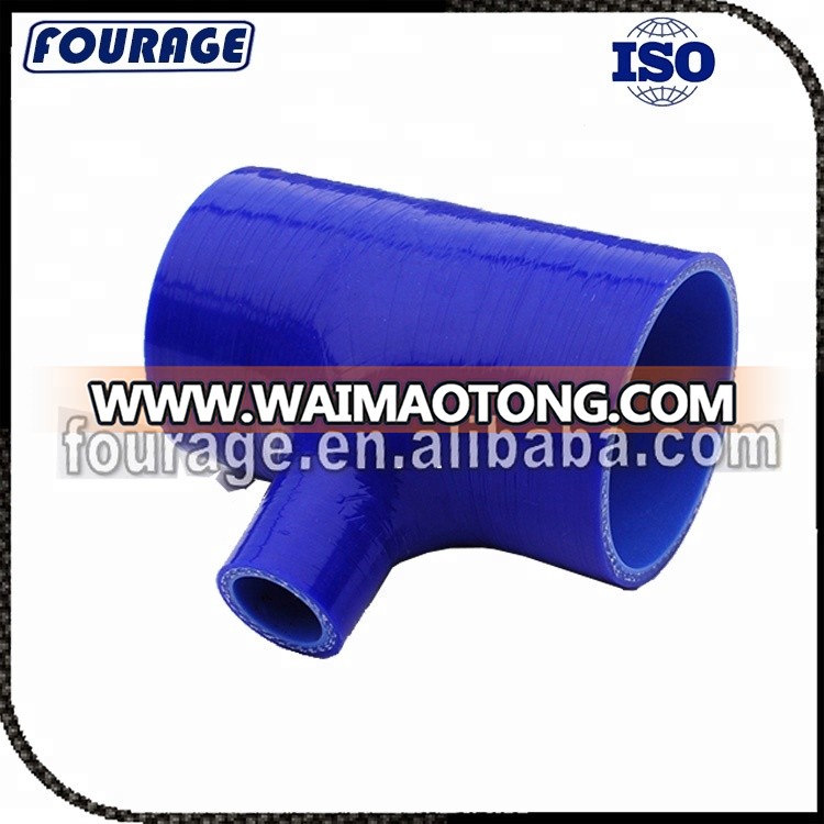 Reinforced Flexible High Performance Flat T-piece T Shape Intercooler Radiator Pipe Tube Silicone Rubber Turbo Hose